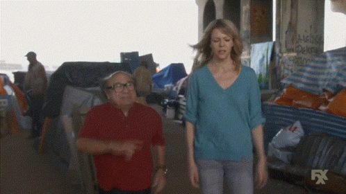 Danny Devito Strolling Then Dancing GIF