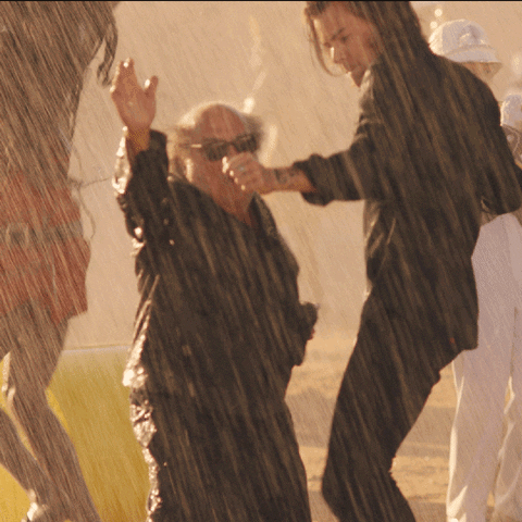 Danny Devito Jim Carrey Dancing In Rain GIF