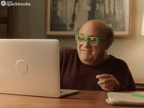 Danny Devito Typing Dear Entire Office GIF