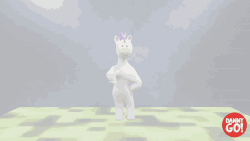 Danny Go Advertisement White Unicorn