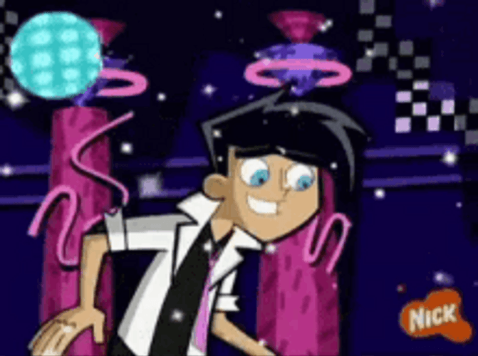 Danny Phantom Partying And Disco Dancing GIF
