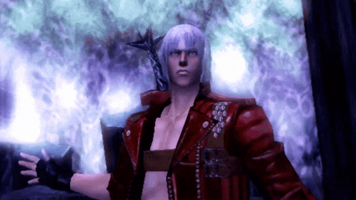 Dante From Devil May Cry Holding Sword GIF