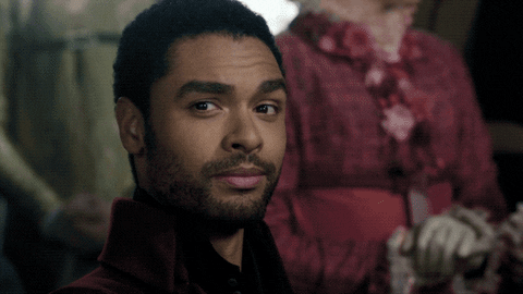 Daphne Bridgerton And Simon Basset Gaze GIF