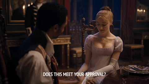 Daphne Bridgerton Taking Off Gloves GIF