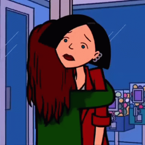 Daria Awkward Hug GIF