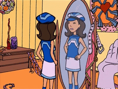 Daria Fitting Dresses GIF