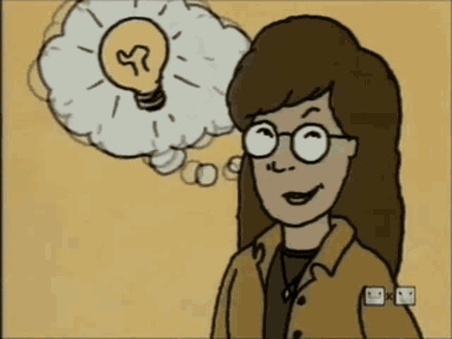 Daria Getting An Idea GIF