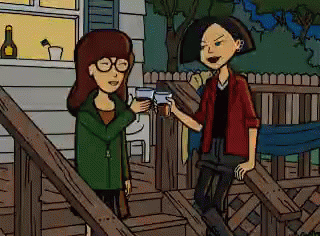 Daria Having A Drink GIF