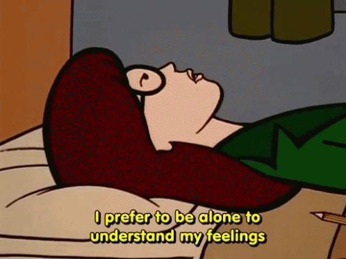 Daria Prefers To Be Alone GIF