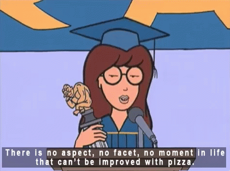 Daria Talking About Pizza GIF