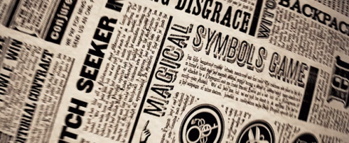 Dark Academia Harry Potter Newspaper GIF