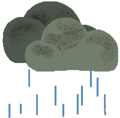 Dark Animated Clouds Pouring Rain GIF