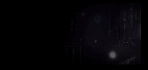 Dark Background With Glowing Lights GIF