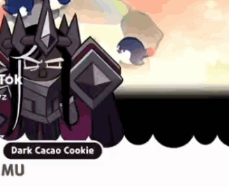 Dark Cacao Cookie with Crown and Shield