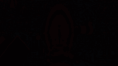 Dark Cave Silhouette With Crown GIF