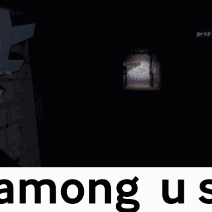 Dark Hallway Among Us