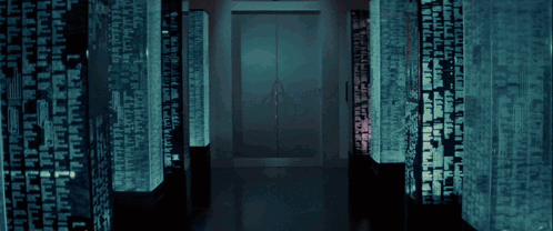 Dark Hallway With Red Light