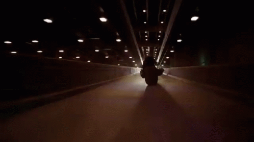 Dark Knight Fast Speed At The Tunnel GIF