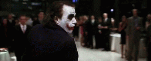 Dark Knight Joker Eating GIF