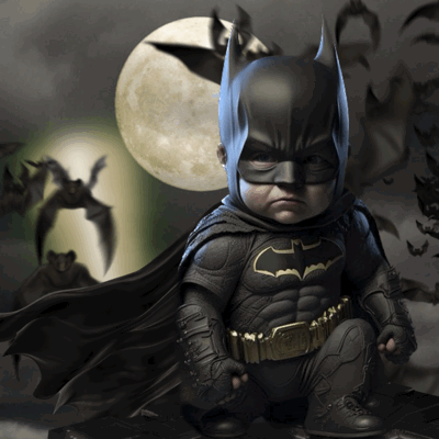 Dark Knight Little Batman GIF