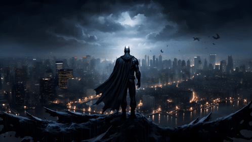 Dark Knight Wide City GIF