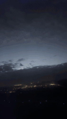 Dark Night Sky With Clouds