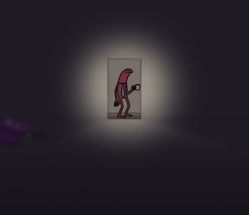 Dark Room With Light Through Doorway