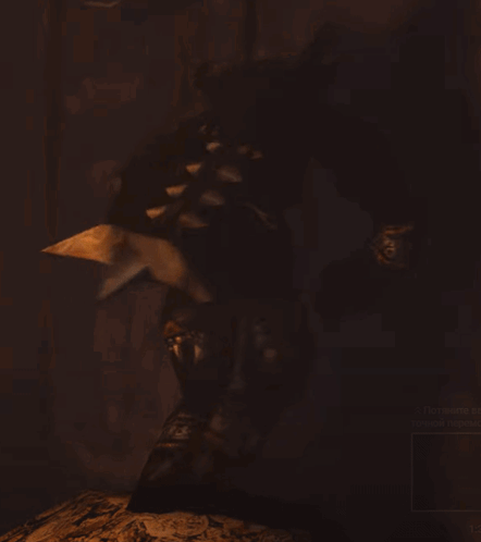 Dark Room With Person Shadow On Wall GIF