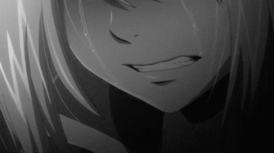 Dark Sad Crying Tears Anime GIF 