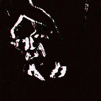 Dark Sad Death Glitch Art GIF