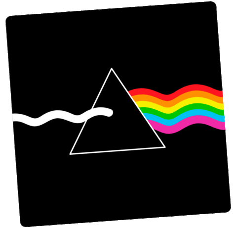 Dark Side Of The Moon Rainbow GIF