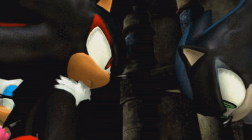 Dark Sonic Owes Shadow GIF