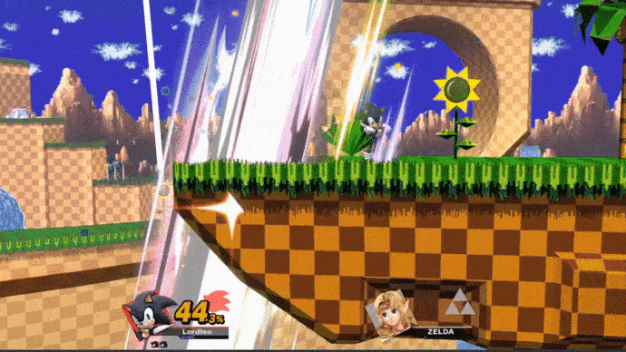 Dark Sonic Versus Zelda GIF