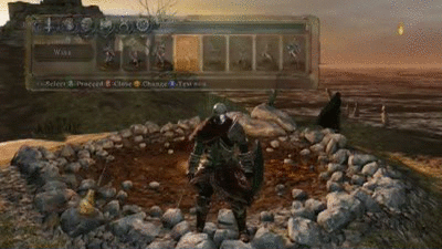 Dark Souls Character Waving GIF