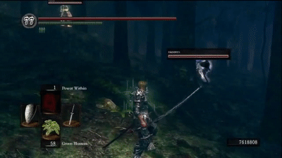 Dark Souls Enemy Glitching Out GIF