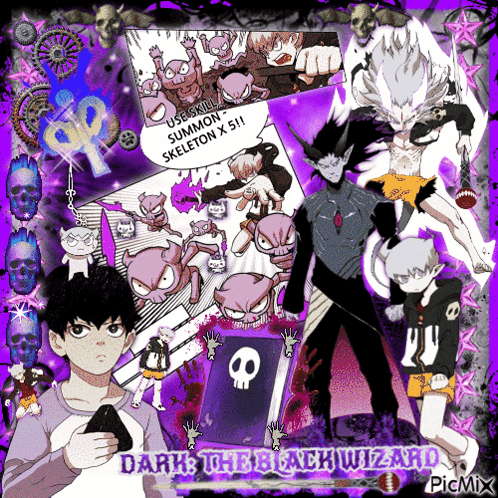 Dark the Black Wizard Cartoon Characters