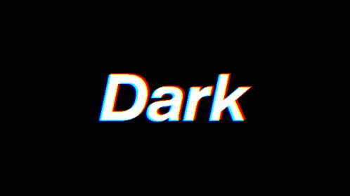 Dark Word in Rainbow Colors
