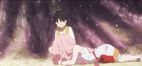 Darling In The Franxx Zero Two And Hiro Holding Hand GIF