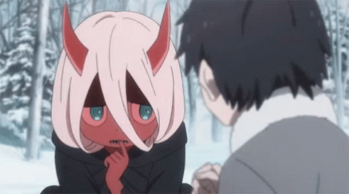 Darling In The Franxx Cute Zero Two Child Anime GIF