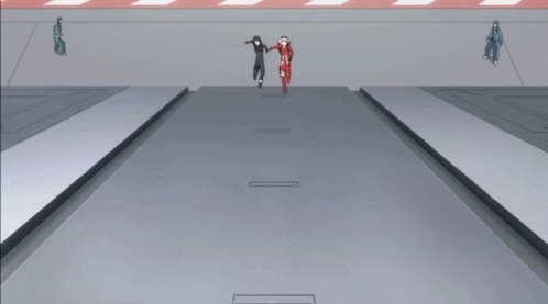 Darling In The Franxx Zero Two And Hiro Running GIF