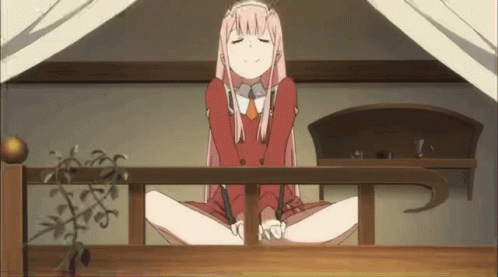 Darling In The Franxx Zero Two Happy Singing Anime GIF