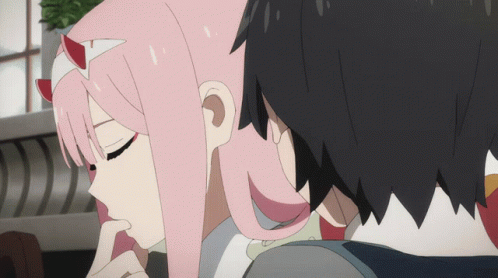 Darling In The Franxx Zero Two Thinking Anime GIF