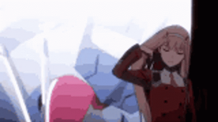Darling In The Franxx Long Hair Zero Two Anime GIF