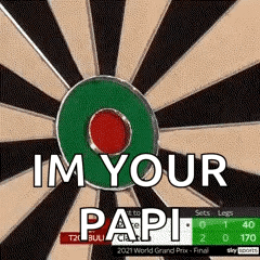 Dart Board Saying I'm Your Papi