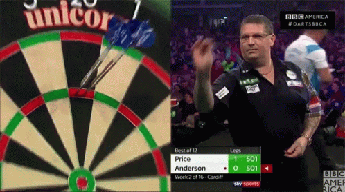 Dart Board Saying Unicorn