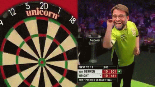 Dart Board Saying Unicorn England