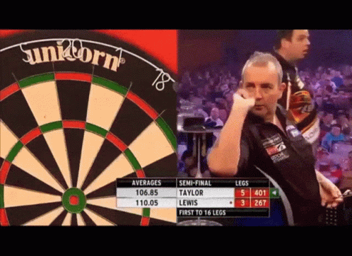 Dart Board With Unicorn Written on Top