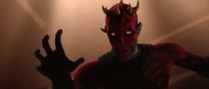 Angry Darth Maul Scary Face GIF