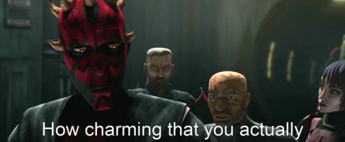 Star Wars Darth Maul How Charming GIF