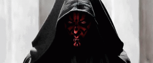 Scary Glaring Darth Maul GIF